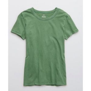 Distressed Crew Neck T Shirt